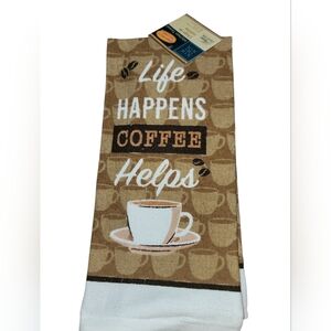 Home Collection Coffee-Inspired Brown Kitchen Towel